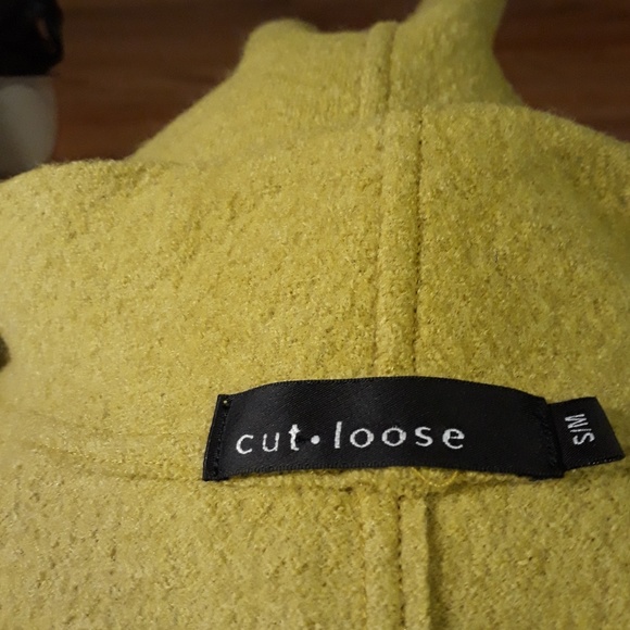 CUT LOOSE LIME GREEN WOOL  VEST - Picture 4 of 8